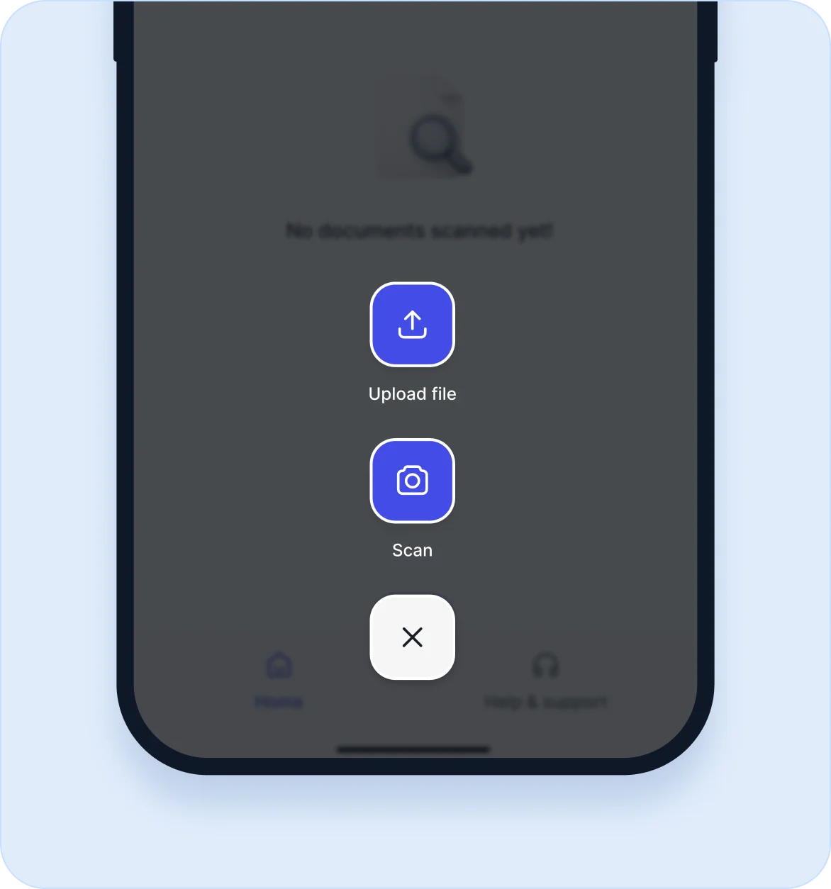 Scan or upload