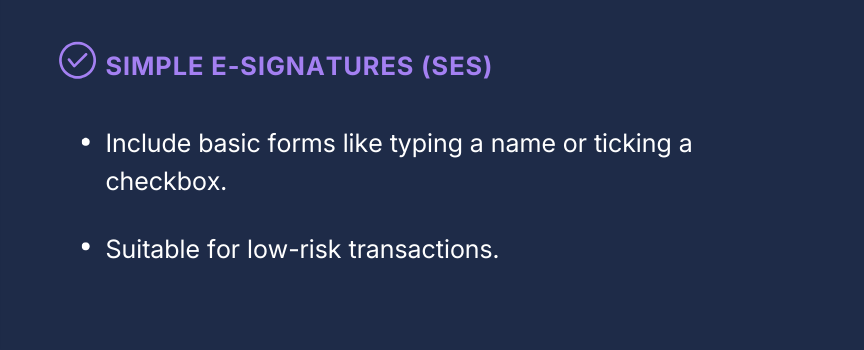 Simple e-signatures