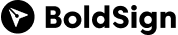 BoldSign logo for mono light background