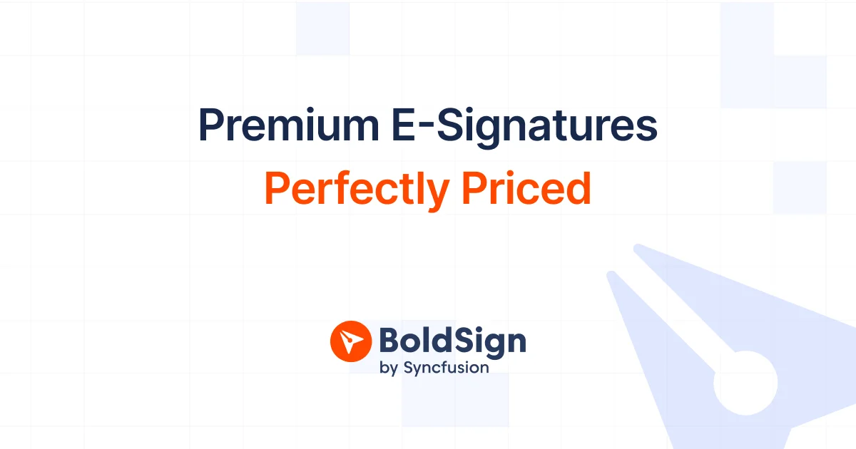 The picture boldsign.com shows when its homepage is shared