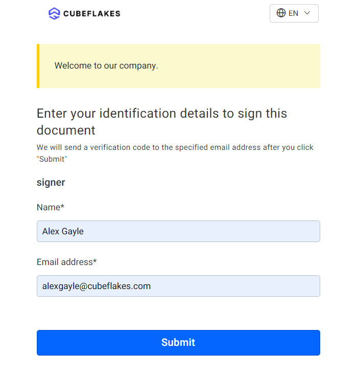 Capturing Identification Details