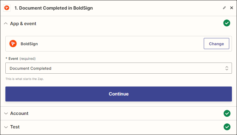 Trigger Section in Zap Creation