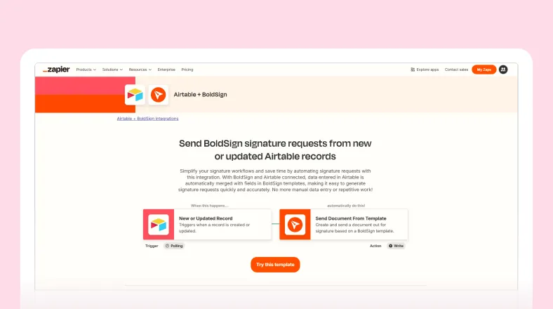 Automate BoldSign document storage in Airtable