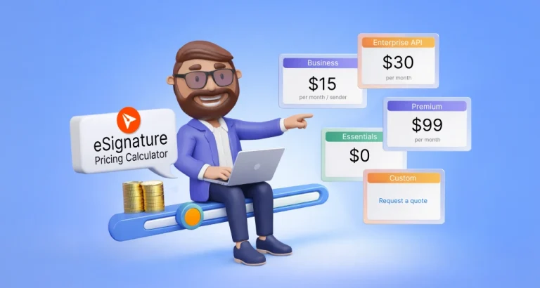 Estimate eSignature Costs Instantly with BoldSign’s Pricing Calculator
