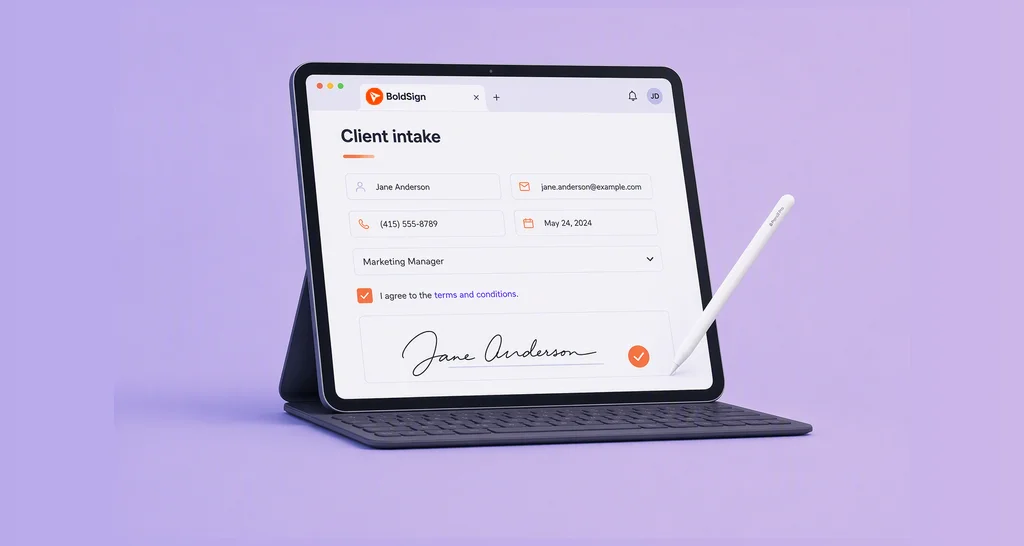 Client intake form